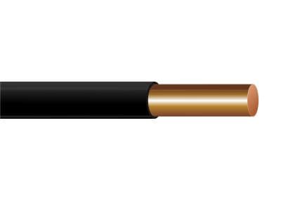 Sprinkler Irrigation Wire, 18 Solid, Direct Burial Black