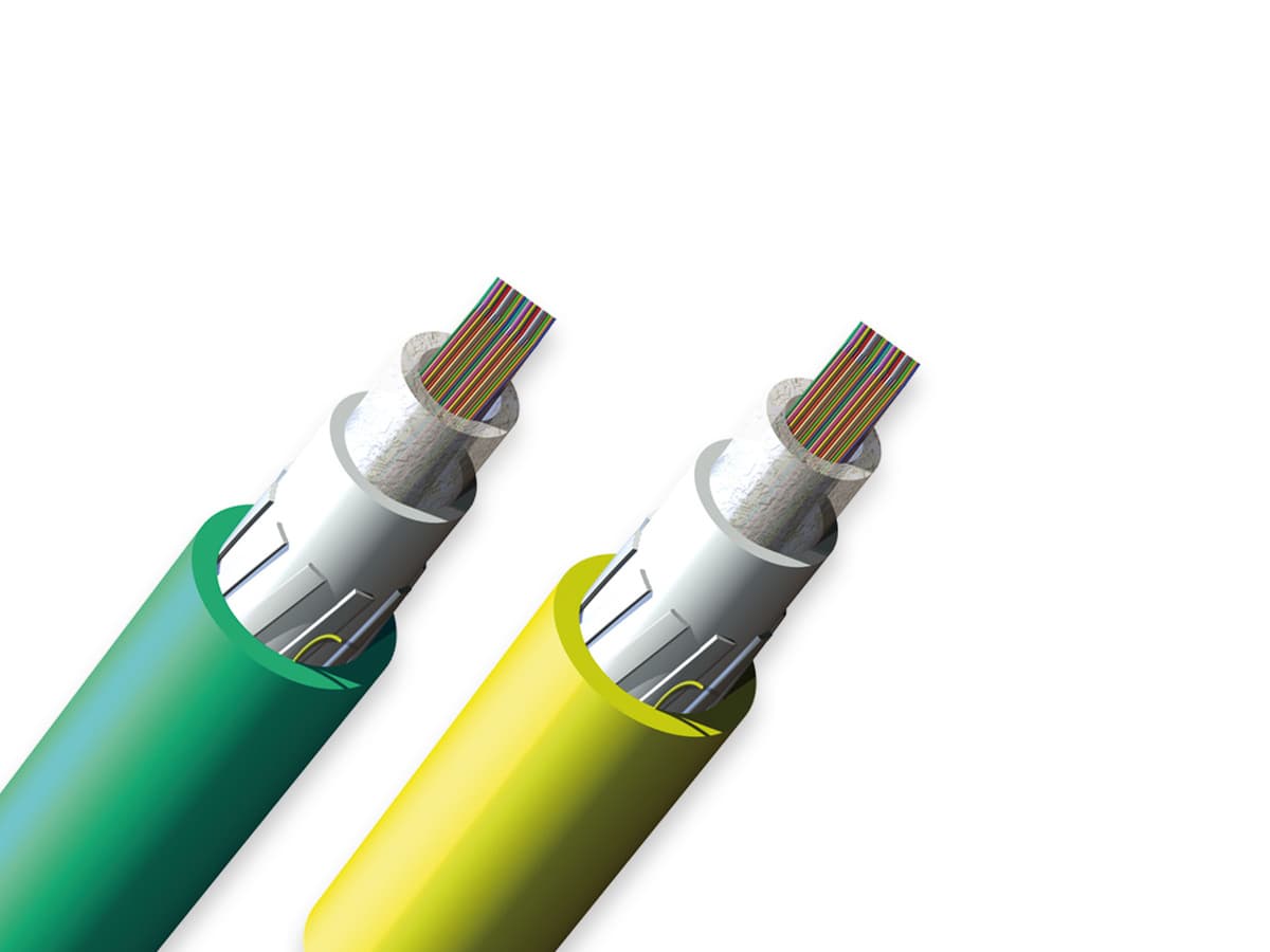 Corning 864ZV7-14101D20 – Ribbon Fiber Optic Cable, OS2, Single-mode, Riser, 864 Fibers, Yellow Jacket