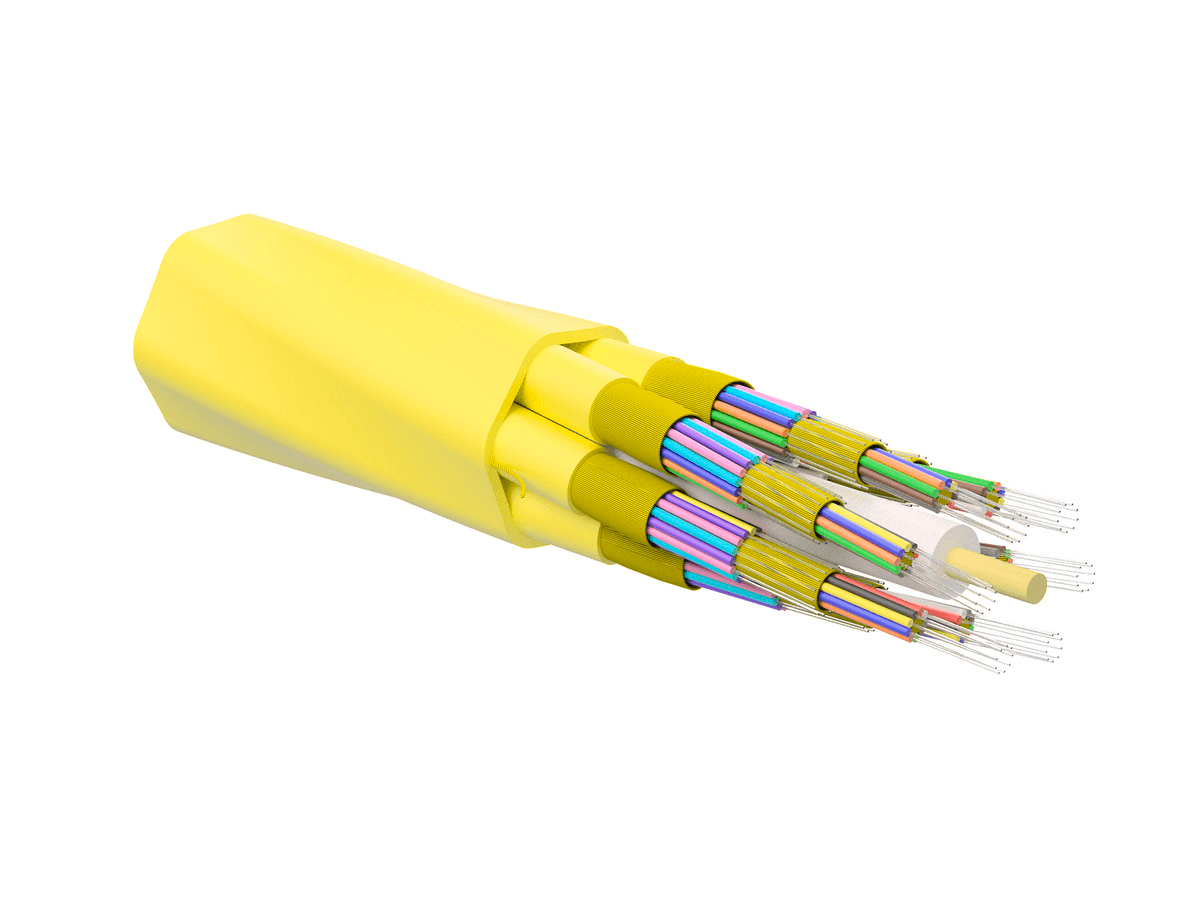 Corning 144E88-Y3131-29, Single-mode (OS2) MIC® Unitized Tight-Buffered Cable, Plenum, 144 F