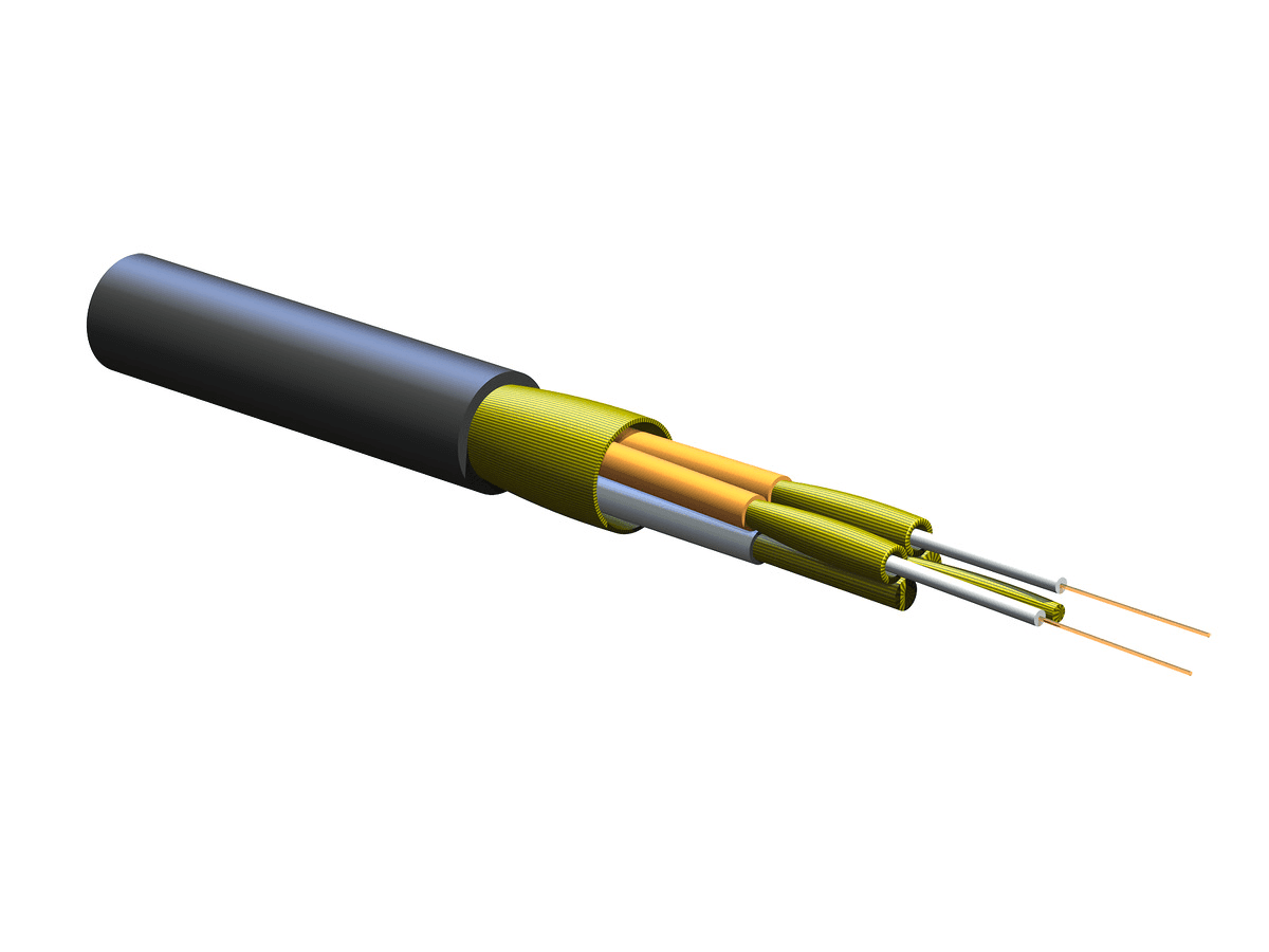 Corning 002K6F-31330-29, Riser 2 F FREEDM® Fan-Out Tight-Buffered Cable, 62.5 µm multimode (OM1)