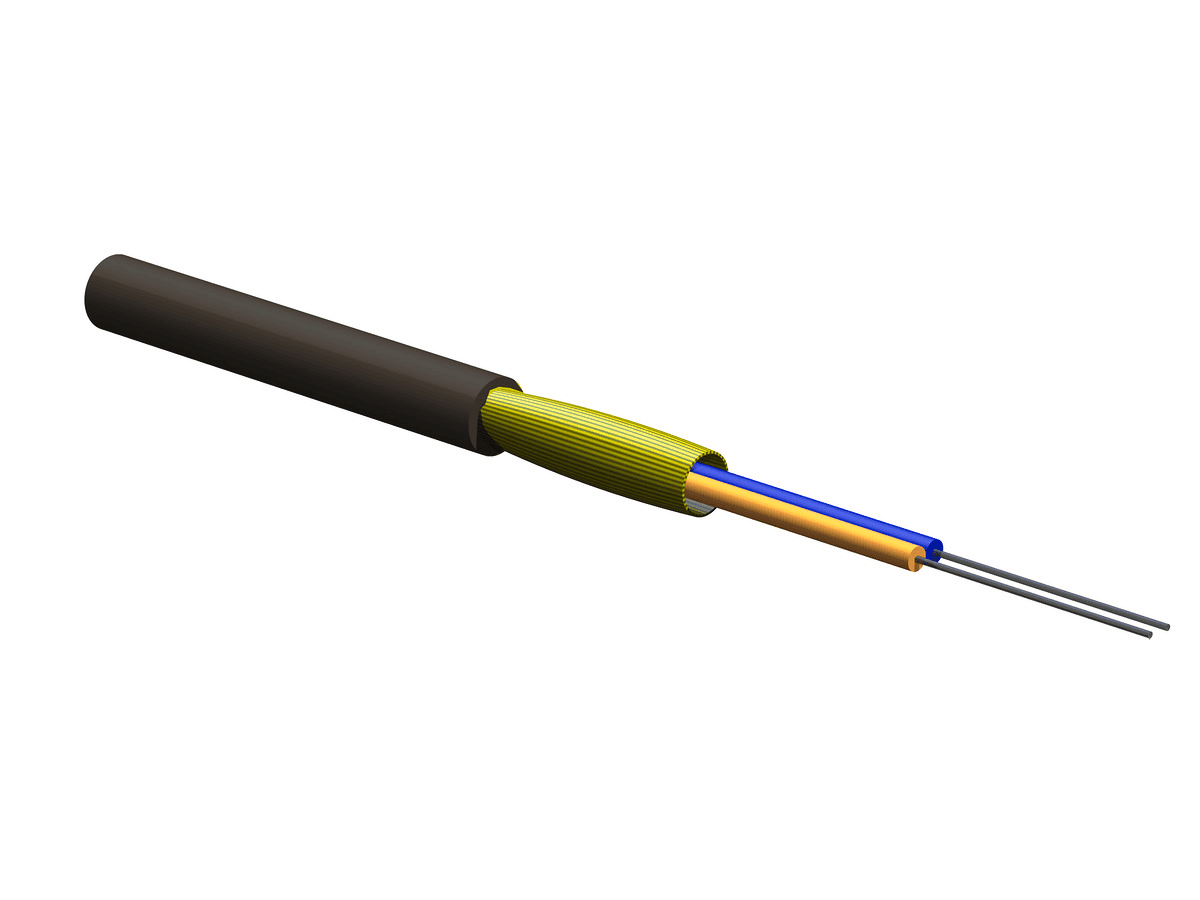 Corning 002U2F-31531-29, 2F Single-mode (OS2) ClearCurve® Rugged Drop Indoor/Outdoor Tight-Buffered Cable