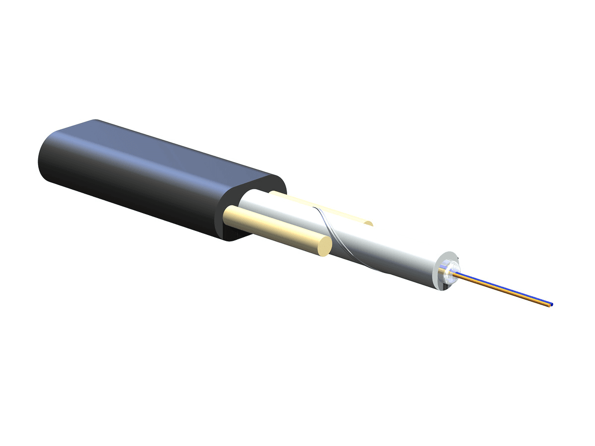 Corning 002EB4-14101A20, Single-mode (OS2) SST-Drop™ Gel-Filled Cable, 2 F, Single-Tube