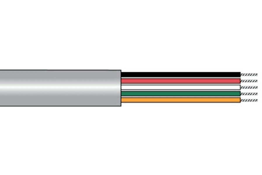 Alpha Wire 1172C SL001, Communication Control Industrial Cable 2C 22 AWG 300 V PVC