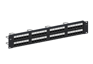 CommScope 760180018 CPP-5E-DM-2U-48, Universal Cat5E 2U 48 Port Panel Black