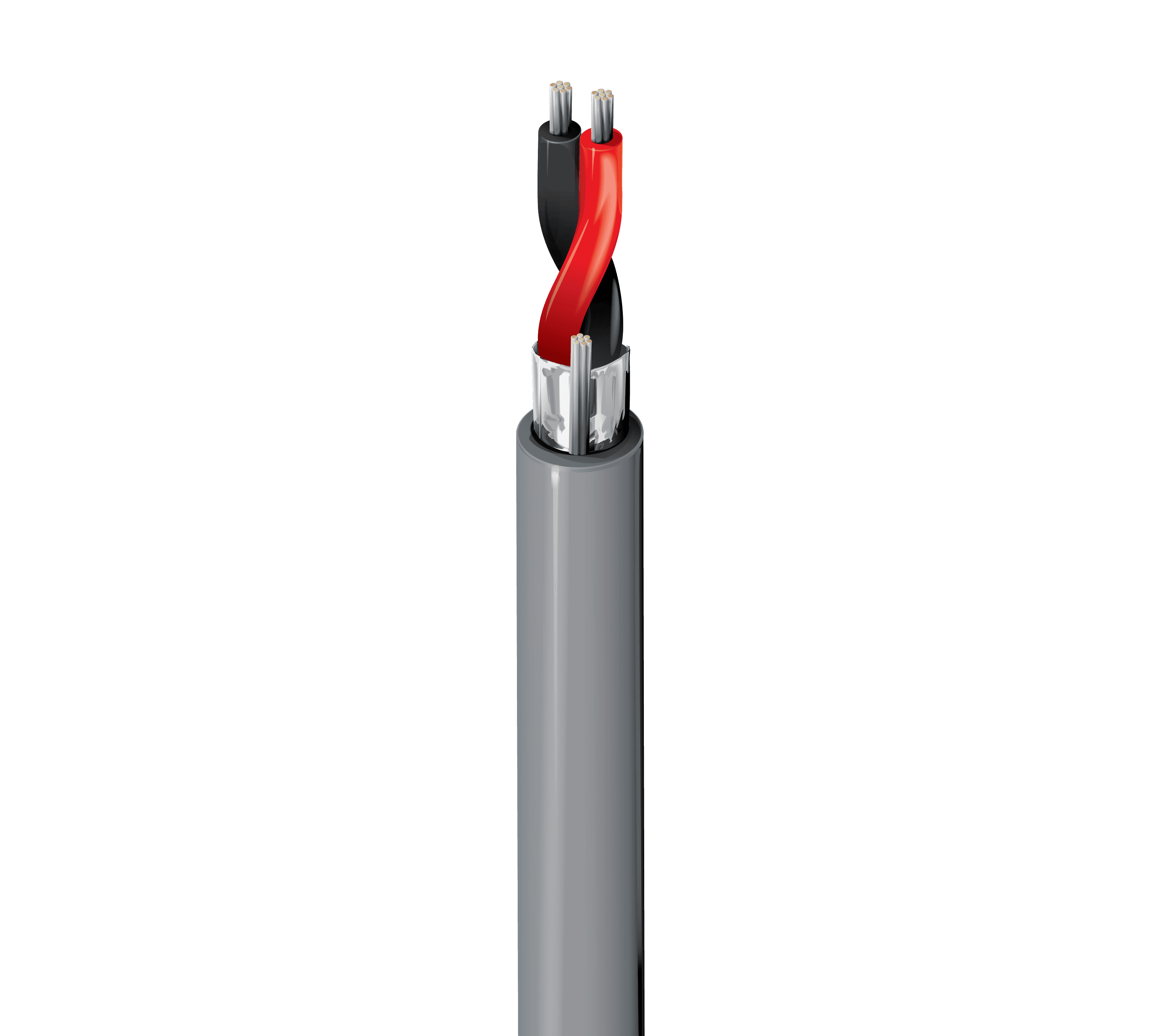 Belden 1800B T5X, Multi Conductor Single Pair Cable 24 AWG PVC