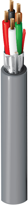 Belden 5303FE 008, Multi Conductor Cable 5C 18 AWG FRPVC Gray