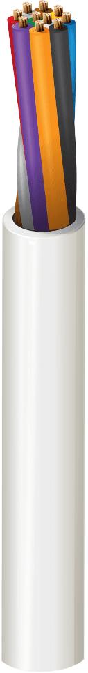 Belden 5508UE 008U, Multi Conductor 10C 22 AWG PO FRPVC Gray