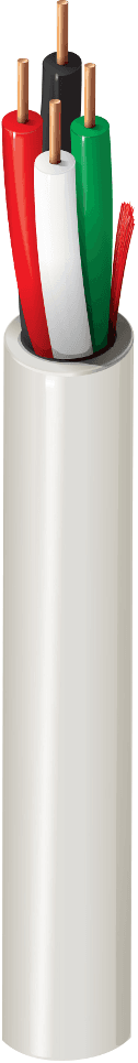 Belden 6322UE 877U, Multi Conductor 4C 18 AWG FLRST Natural