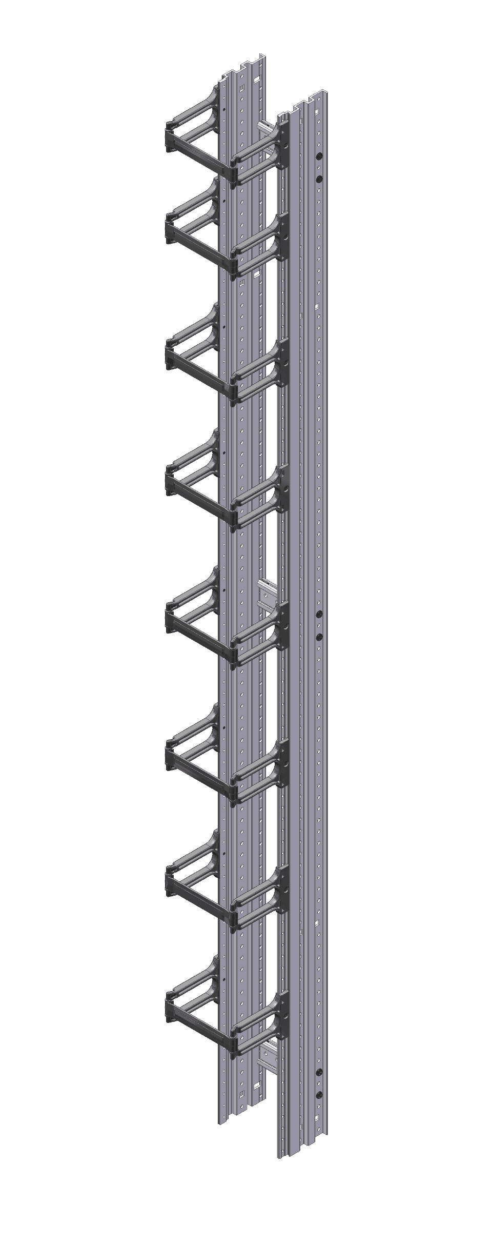 Belden BHVL006, Single Sided Low Density Vertical Cable Manager 6W x 84H