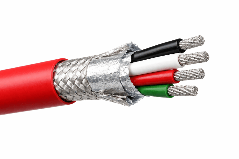 FEP-14 AWG 4-Conductor FEP Plenum Shielded Cable