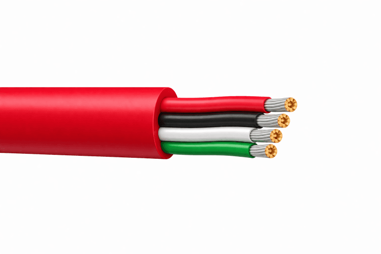 22 AWG 4-Conducteur FEP Plénum 150°C Câble