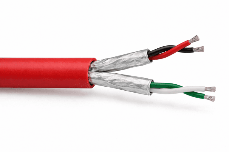 22 AWG 2-Pair Individualmente apantallado FEP Plenum 200°C Cable
