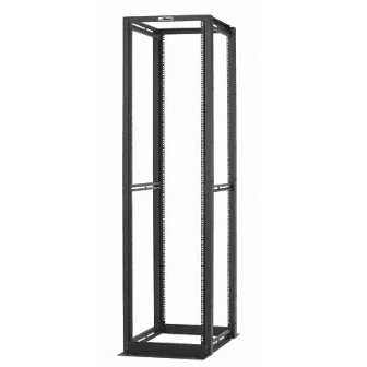 Panduit R4P23, Rack regolabile nero 45U 84 in. Ht 4 montanti