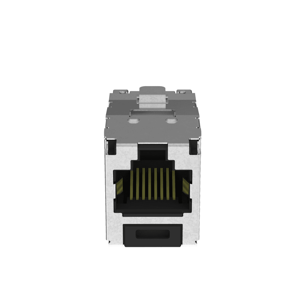 Panduit CJS6X88TGY-24, Modulo jack Cat 6A IDC 1 porta nero, confezione da 24