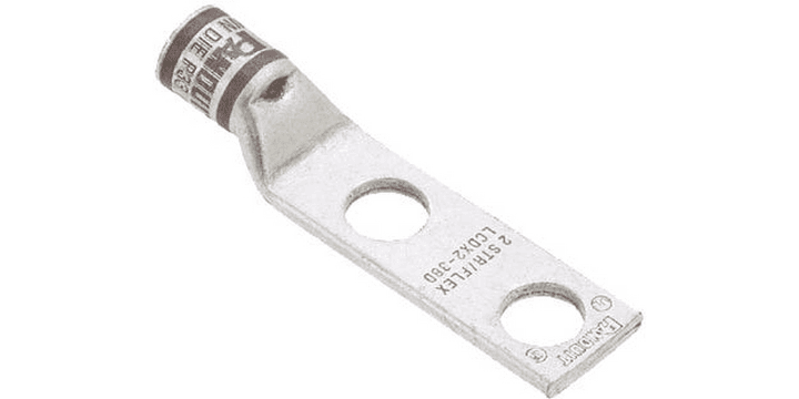 Panduit LCDX8-14A-L, Capocorda a compressione P21 8 AWG 2 fori 1/4 in. Rosso