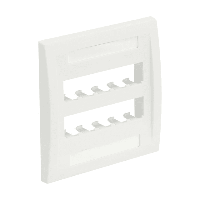 Panduit CFPE10WH-2GY, Frontplatte unbestückt 2-fach 10 Port Weiß