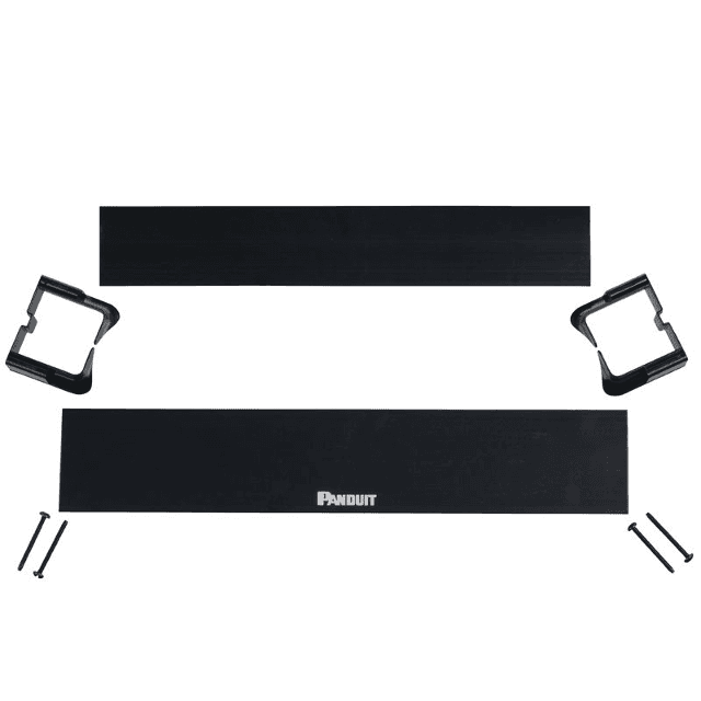 Panduit WMPH2E, Double Sided Cable Manager Black ABS 2U Rack
