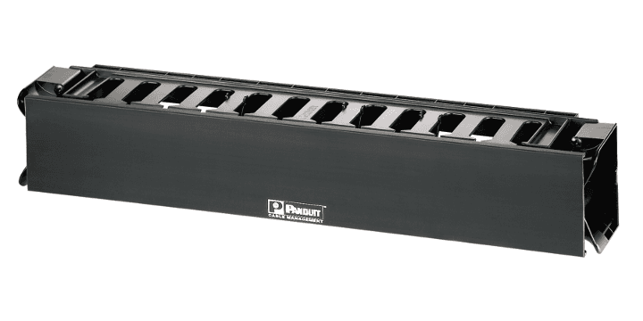 Panduit WMPHF2E, einseitiger horizontaler Kabelmanager Schwarz ABS 2U