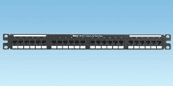 Panduit NK5EPPG24Y, Panel de parcheo Punchdown 1U Negro Acero laminado en frío