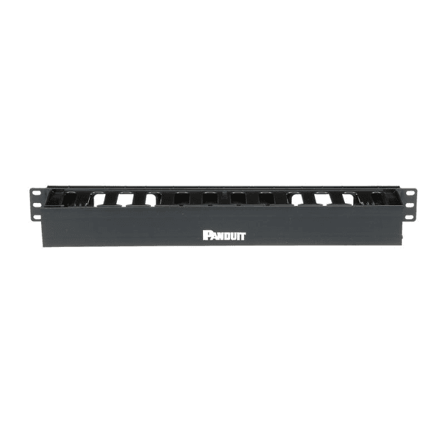 Panduit WMPFSE, einseitiger Kabelmanager 1U Schwarz ABS 19 in