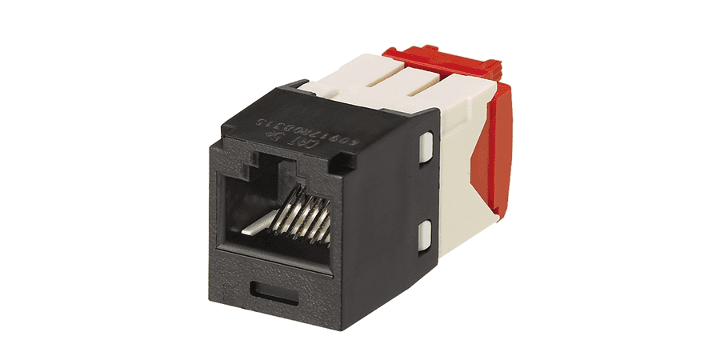 Panduit CJ5E88TGBL, Modulo jack Cat 5E non schermato 1 porta nero