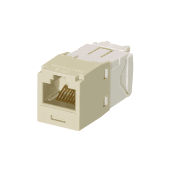 Panduit CJ688TGEI, Modulo jack Cat 6 non schermato IDC 1 porta avorio