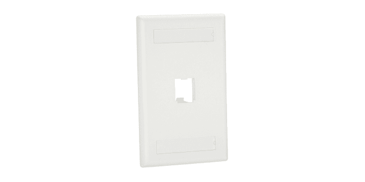 Panduit CFPL1IWY, Mini Com Faceplate 1 Gang 1 Port Off White