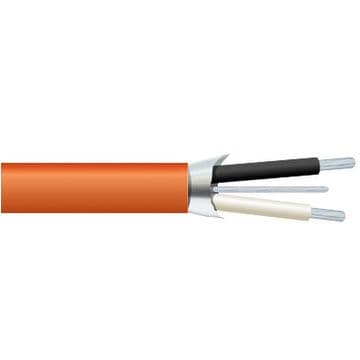 1 Pair AWG 24 Shielded Plenum 12.5pF/FT HVAC Orange 1000 Feet