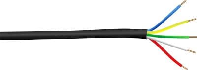 Sprinkler Irrigation Cable, 18/16 Solid, Direct Burial Black