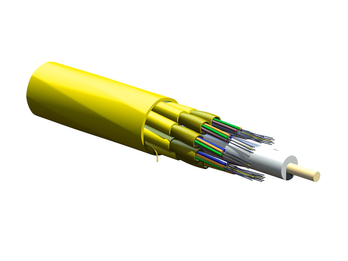 Corning 048E88-61131-29 – Interlocking Distribution Cable, OS2, Tight Buffered, Single-Mode, Indoor/Outdoor