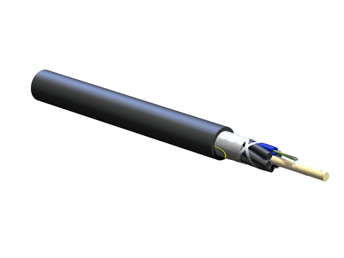 Corning 006EUZ-T4101D2N — 6-Fiber Gel-Free Cable, OS2, Single-Mode