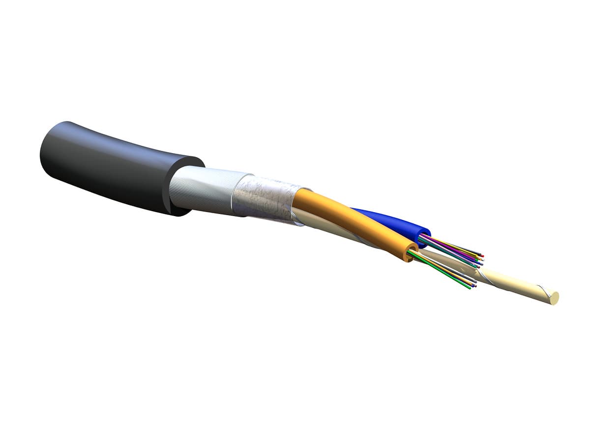 Corning 024KSF-T4130D20 – 24-F 62.5/125 OM1Indoor/Outdoor Riser, Loose Tube, 3.4/1.0 dB/km 200/500 MHz·km FREEDM® LST™