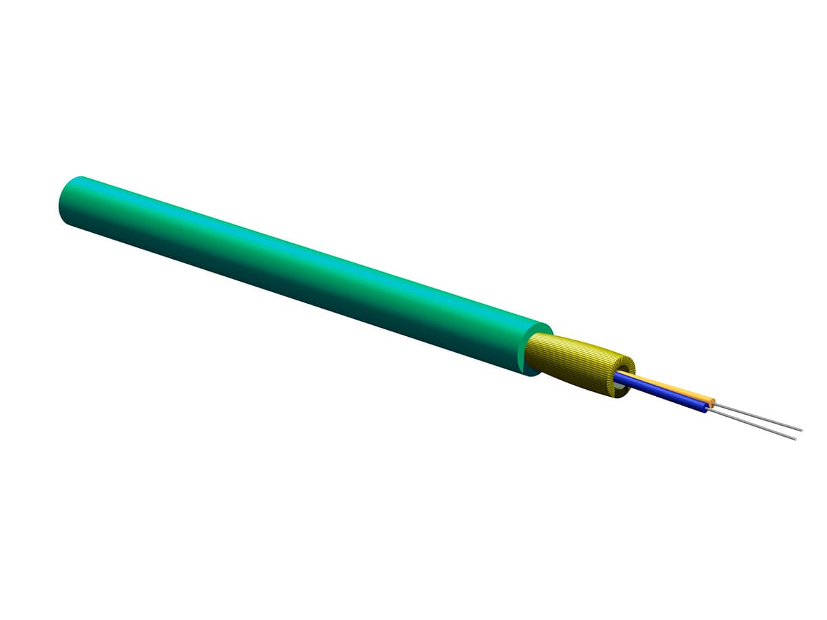 Corning 002T81-31180-24 – Verteilerleitung, OM3, dicht gepuffert, 50 μm, 2 Fasern, Riser