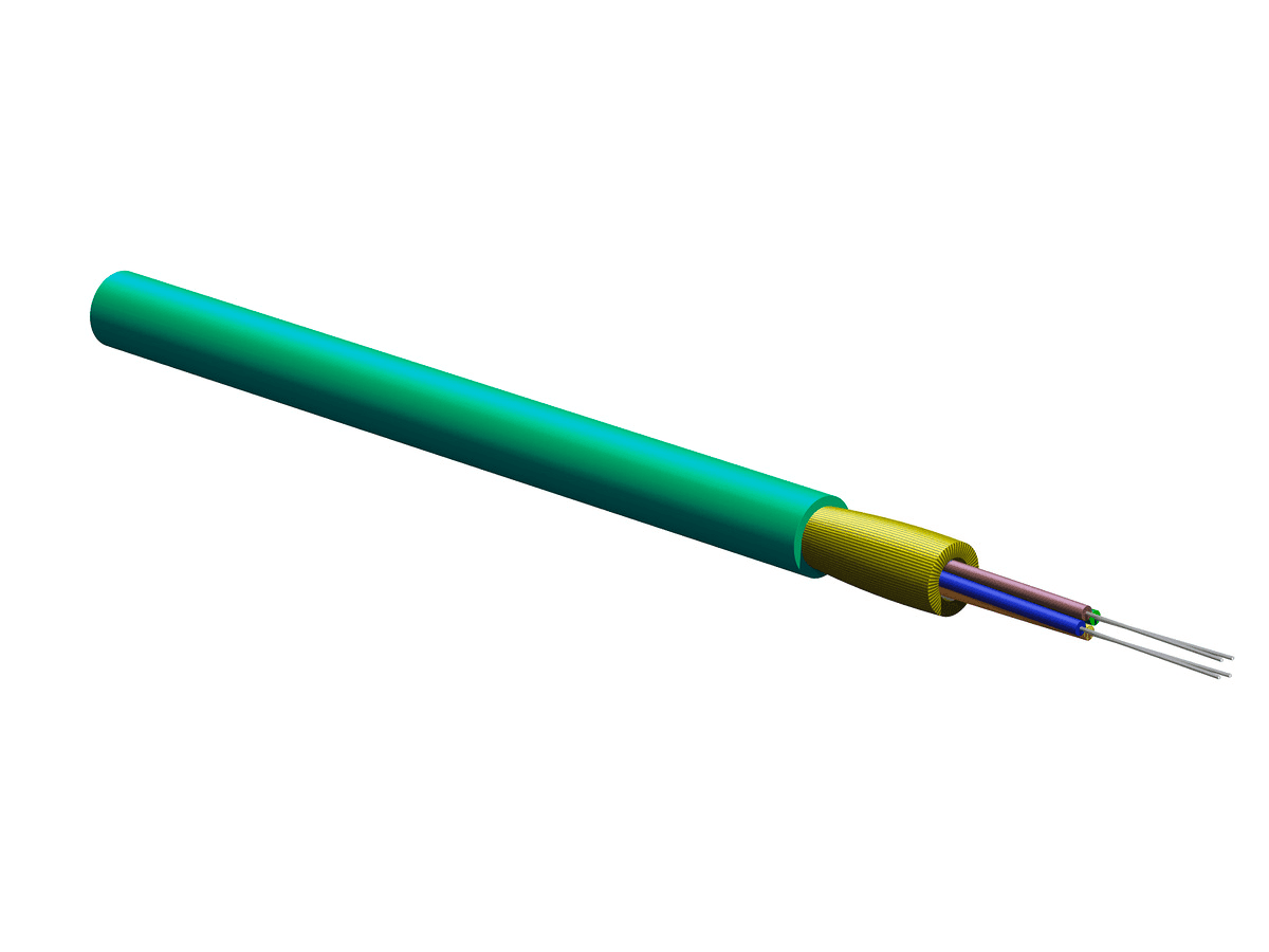 Corning 004T81-31190-24, Riser 4 F MIC® Tight-Buffered Cable, 50 µm multimode (OM4)