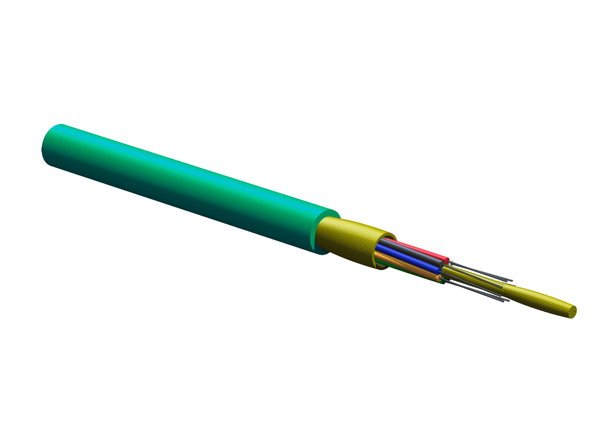 Corning 008T81-31180-24, 8 F MIC® Tight-Buffered Riser Cable, 50 µm multimode (OM3)