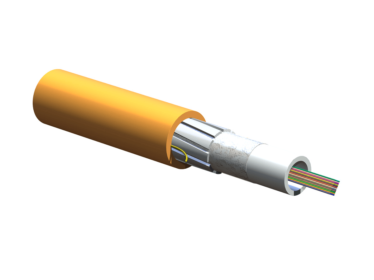 Corning 012KC7-14130-20, 12 F Flachbandkabel-Steigleitung, 62,5 μm Multimode (OM1)