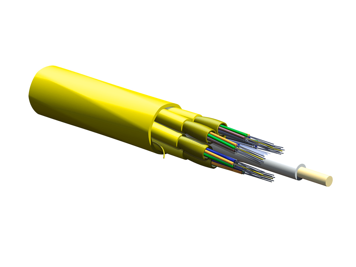 Corning 036E88-61131-29, Cable de búfer ajustado unificado MIC® Plenum de 36 F, monomodo (OS2)