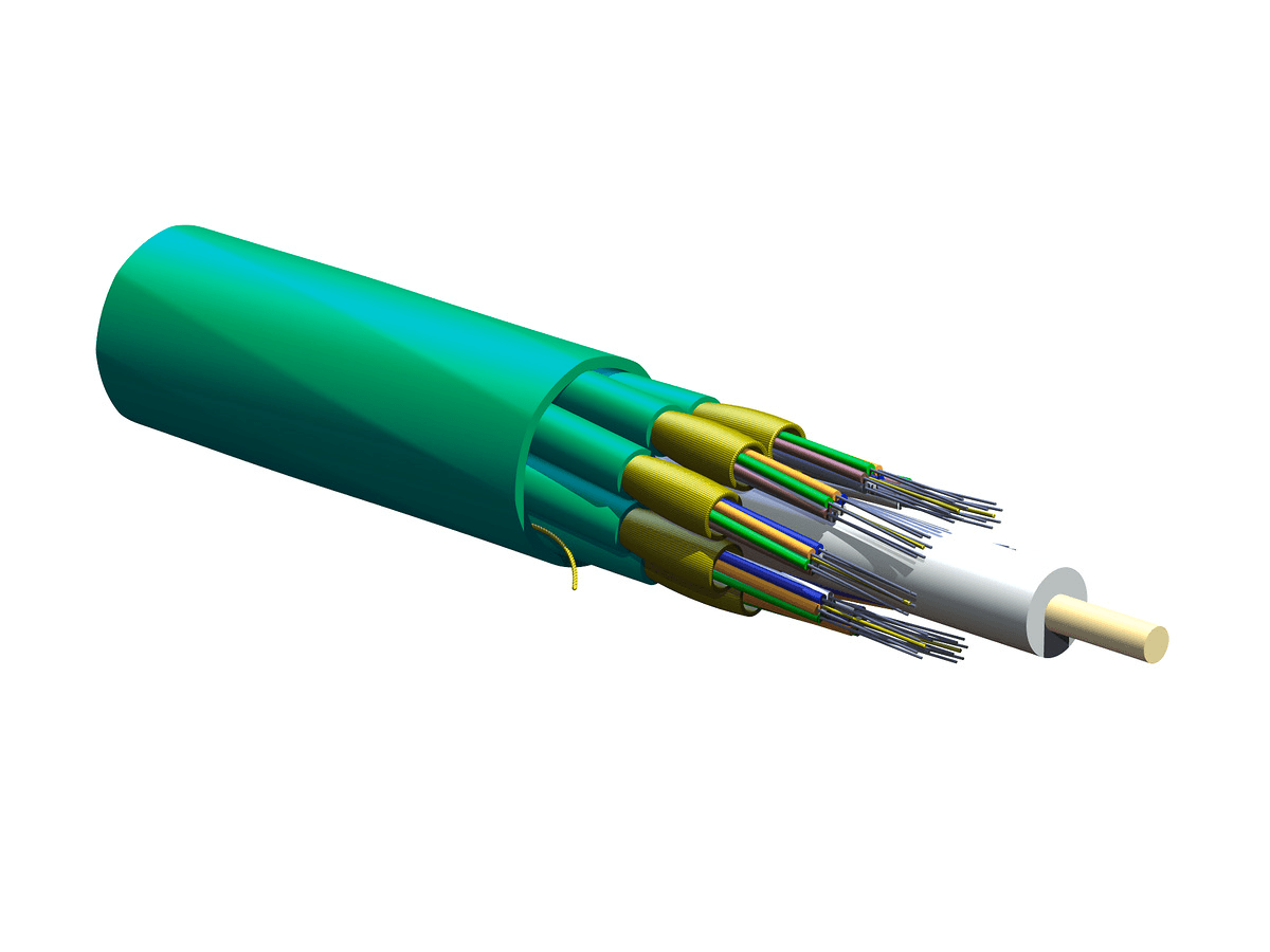 Corning 048T88-61190-29, Plenum 48 F MIC® Unitized Tight-Buffered Cable, 50 µm multimode (OM4)