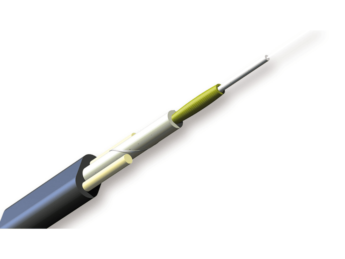 Corning 002JB1-13101-F9, ClearCurve® LBL SST-Drop™ Indoor/Outdoor Gel-Free Cable, Toneable 2 F Single-mode (OS2)