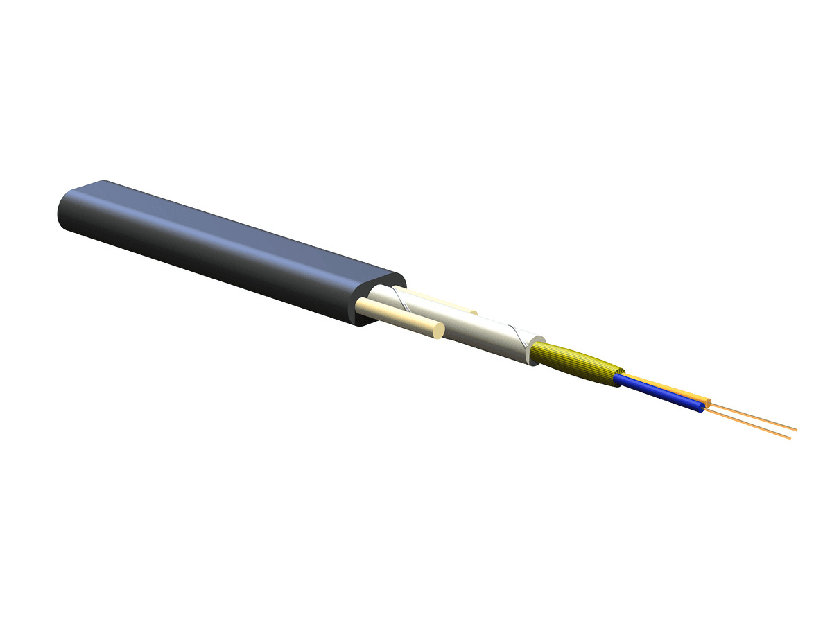 Corning 002JB4-13101-F9, Single-mode (OS2) Dielectric 2 F ClearCurve® LBL SST-Drop™ Indoor/Outdoor Gel-Free Cable