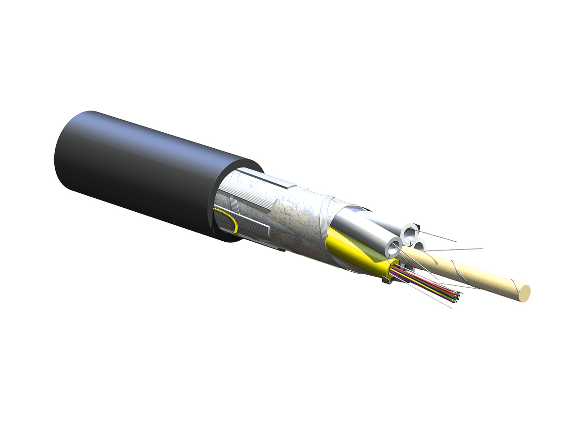 Corning 012ESP-T4101D20, Plenum 12 F FREEDM® LST™ Loose Tube Gel-Free Cable Single-mode (OS2)