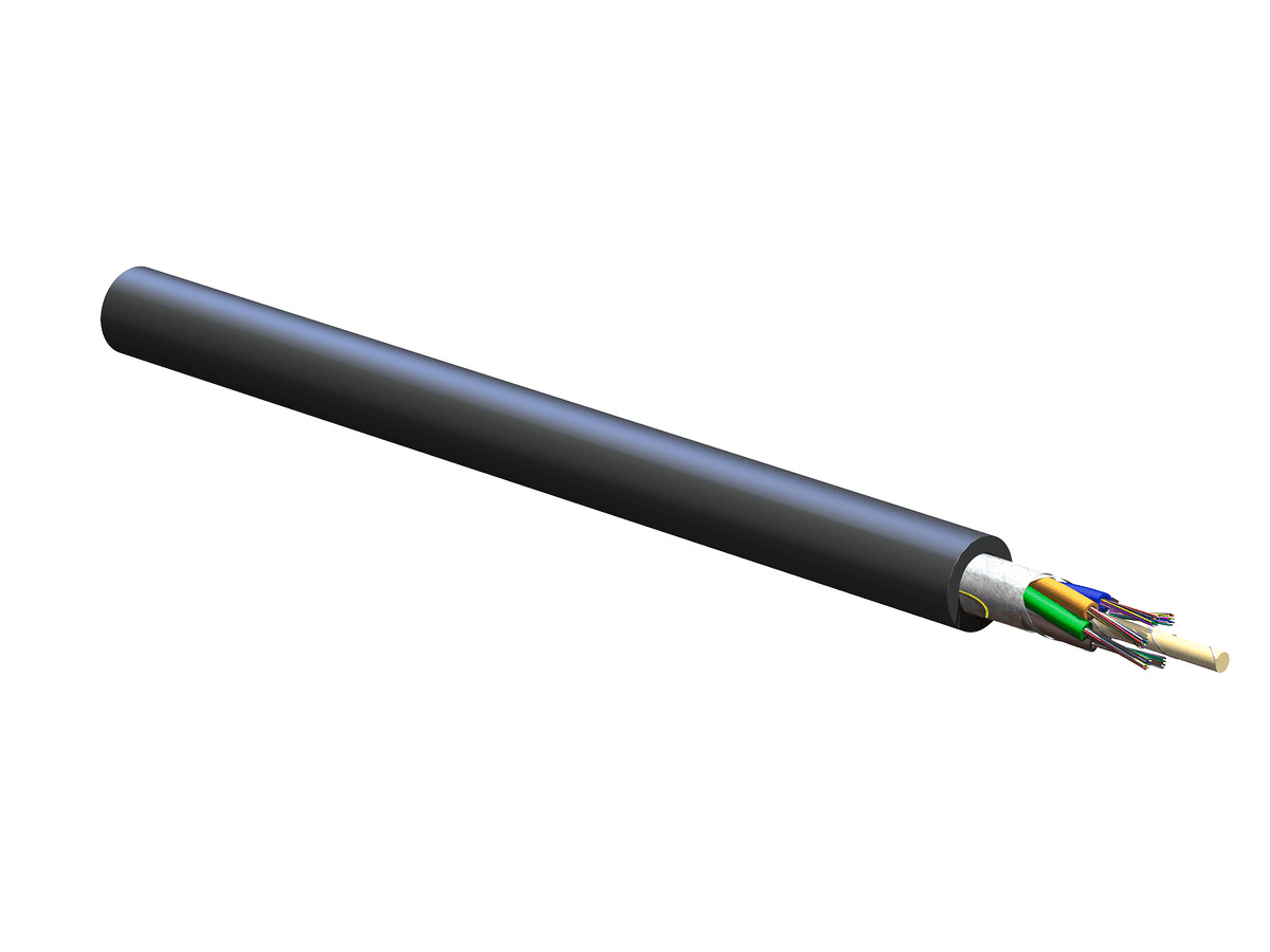 Corning 072EUF-T4101D20, Single-mode (OS2) FREEDM® Loose Tube Gel-Free Cable Riser 72 F