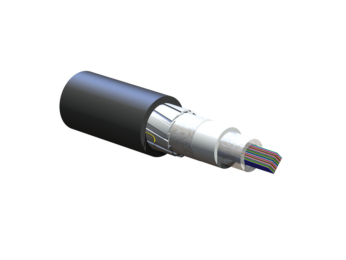 Corning 288ZVF-14101D20, Riser 288F FREEDM UltraRibbon Gel-Free Cable, Single-mode SMF-28 Ultra Fiber (OS2)