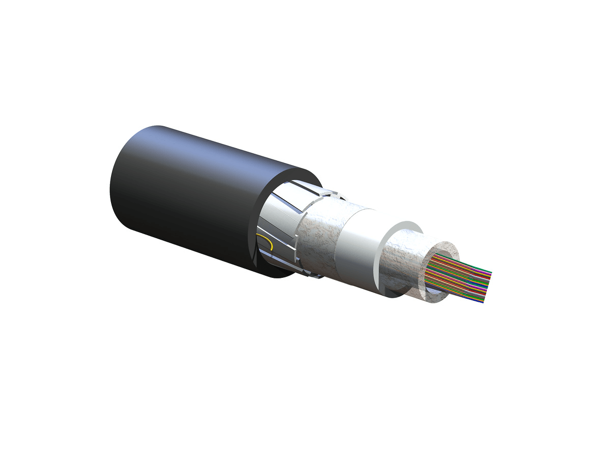 Corning 432ZVF-14101D20, Single-mode (OS2) FREEDM UltraRibbon Gel-Free Cable, SMF-28 Ultra fiber, Riser 432 F