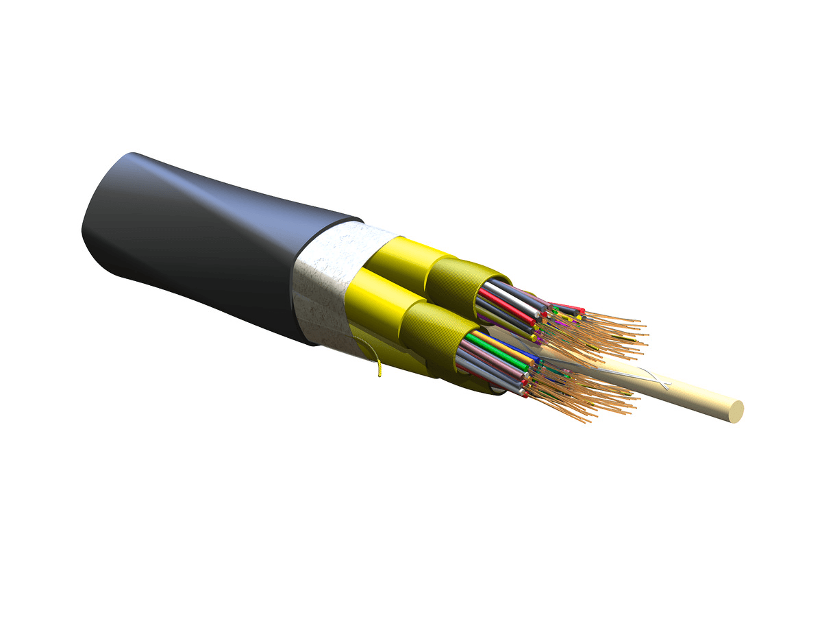 Corning 096E8F-Y3131-29, Riser 96 F Single-mode (OS2) FREEDM® One Unitized Tight-Buffered Cable