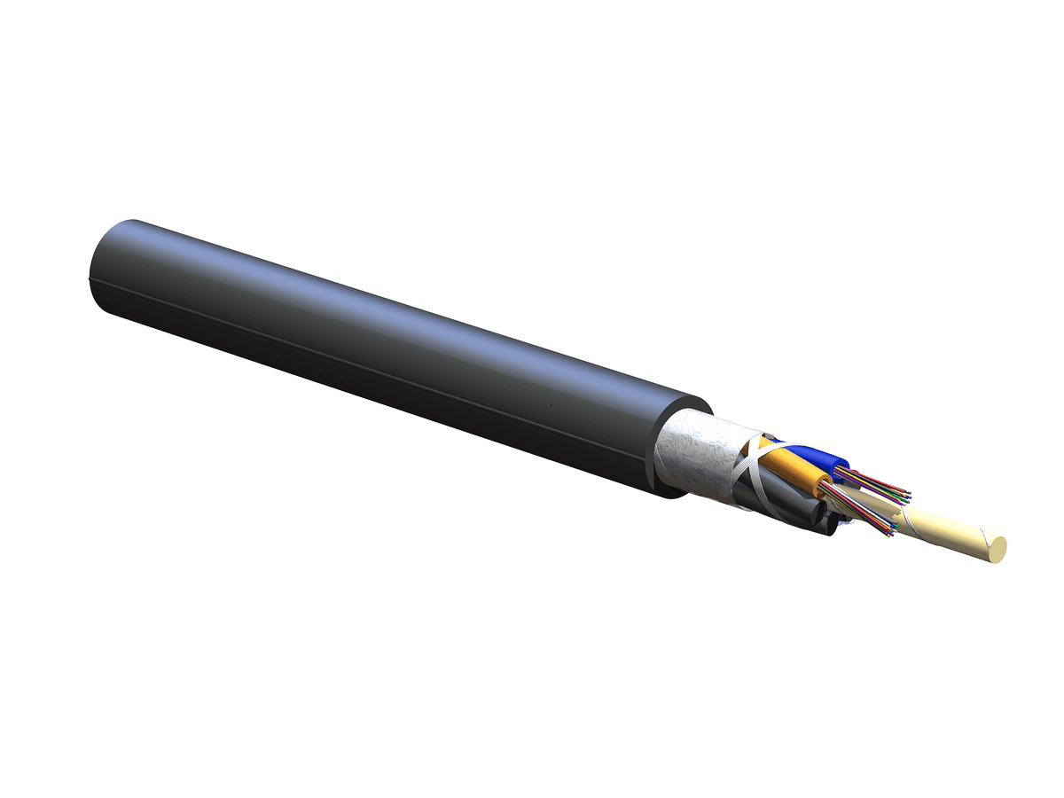 Corning 024TU4-T4731D20, 24 F, 50 µm multimode (OM2) ALTOS® Loose Tube Cable with FastAccess® Technology, Gel-Free, All-Dielectric