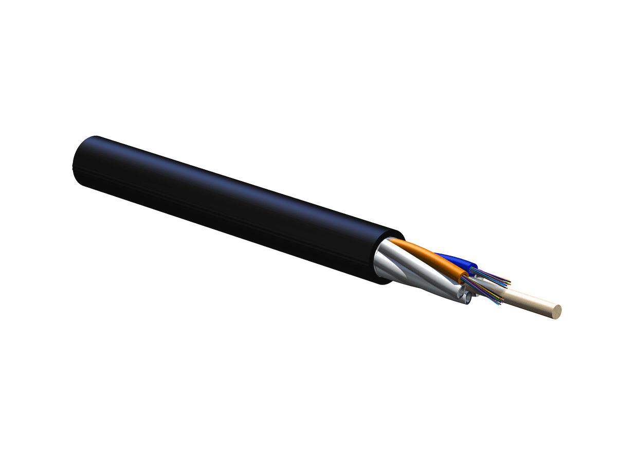 Corning 024ZU4-T4F22D20, 24 F ALTOS® Loose Tube Volldielektrische gelfreie Kabel mit FastAccess-Technologie®, SMF-28® Ultrafaser Singlemode (OS2) bindemittellos