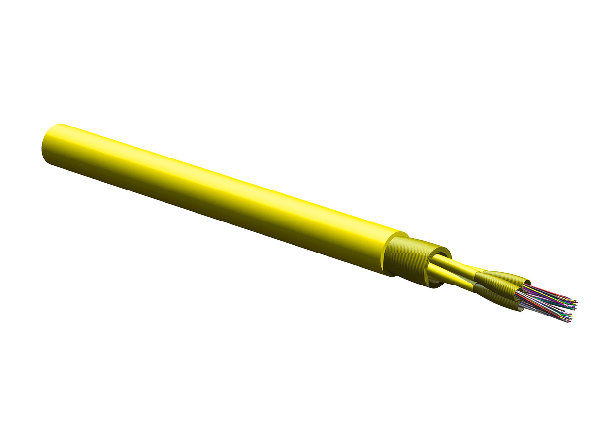 Corning 048ZD9-T1301-M2, Cables plenum de tubo holgado 48 F MIC®, fibra SMF-28® Ultra, monomodo OS2