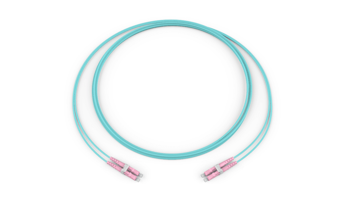 Corning 272702Q58PP015M-RS, 15 Meters Rose Non-Keyed LC Duplex MM OM4 50um Zipcord Plenum 2F Rose Jacket / 15 Meters Rose Non-Keyed LC Duplex MM OM4 50um Zipcord Plenum 2F Rose Jacket