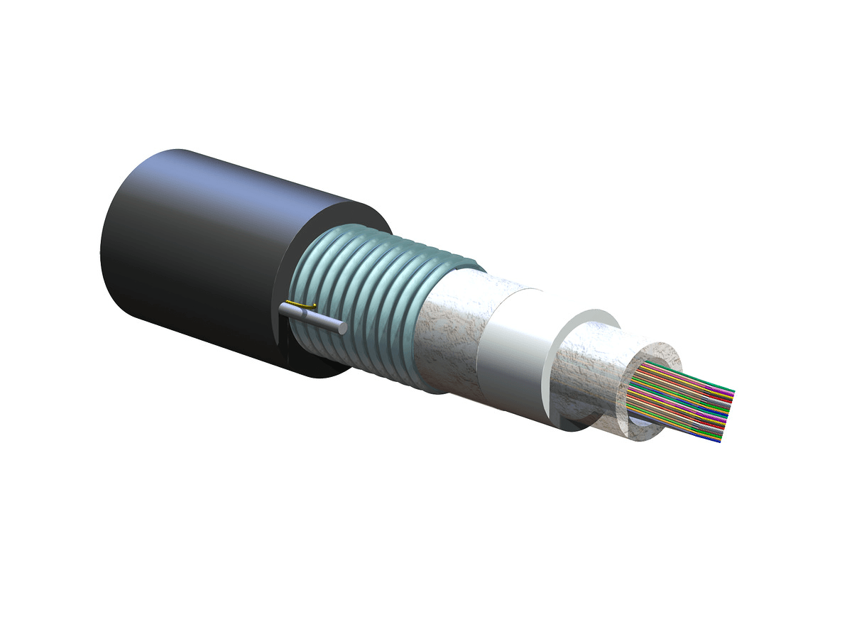 Corning 360EV5-14100D53, Einschlauch, Gel-frei, gepanzertes Kabel 360 F, Singlemode (OS2) - SST-UltraRibbon